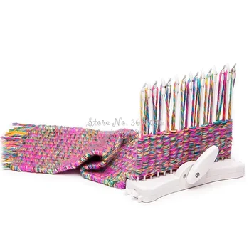 

Cheap Scarf Knitting Machine Knitting Loom Knit Hobby Tool Kits with Knitting Wool Yarn Child Educational Toys DIY Handmade Loom
