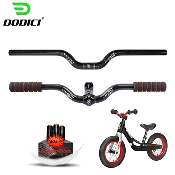 

DODICI 85g Kids' Bikes 25.4mm BMX Carbon Bending Riser Handlebar Mountain Bike Riser Carbon Handlebar Bicycle 3k Cycling Parts