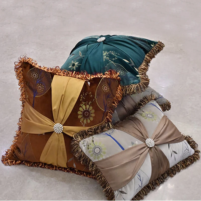 Американская подушка крышка алмаз кисточкой Cojines Decorativos Para Диван Декоративные роскошный романтический Рекомендуемые свадебные подушки