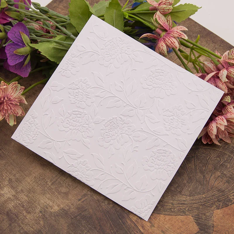 

Flower Leaves Background Plastic Embossing Folders for DIY card making Template Dies Scrapbooking Paper Craft Supplies embosser