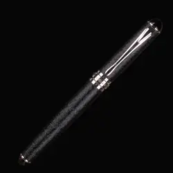 JINHAO X750 Исполнительный шероховатой поверхностью черного и серебро 0,7 мм Средний Перьевая ручка