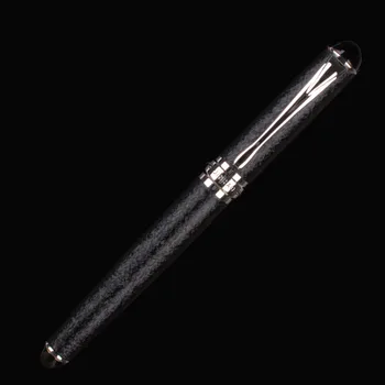 

JINHAO X750 EXECUTIVE ROUGH SURFACE BLACK AND SILVER 0.7MM MEDIUM NIB FOUNTAIN PEN