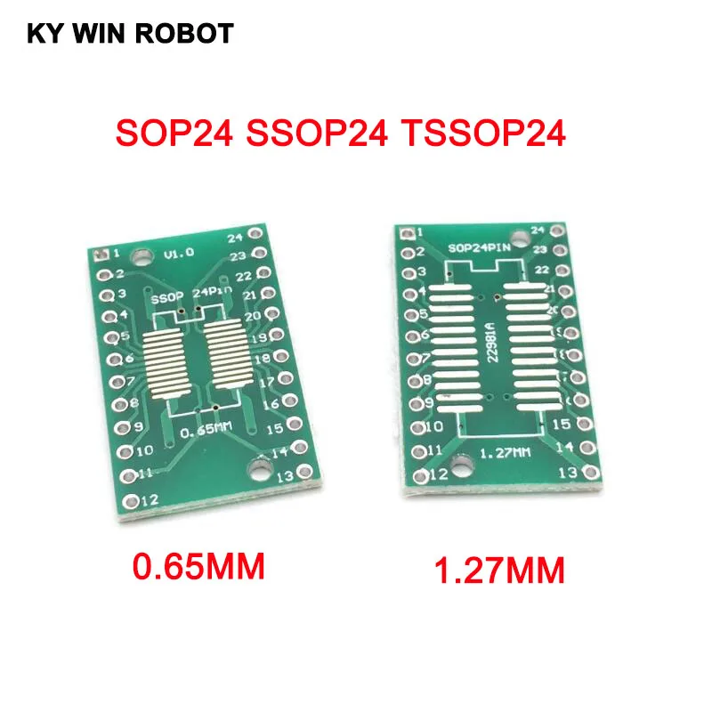 10 шт. SOP24 SSOP24 TSSOP24 to DIP24 печатная плата SMD для DIP 0 65 мм/1 27 мм до 2 54 Шаг Разъем