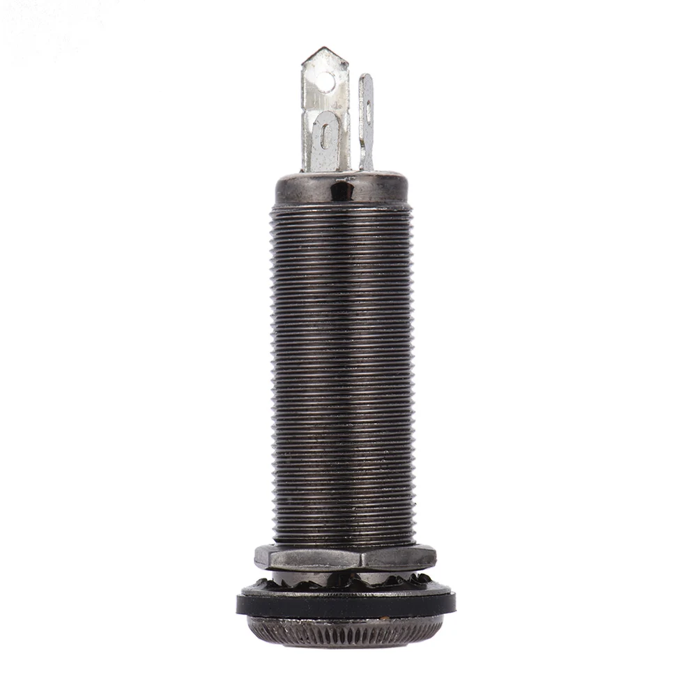 Electric Guitar Endpin 6.35mm 1/4 Inch End Pin Jack Socket Plug Mono Output Copper Material for Acoustic | Спорт и развлечения