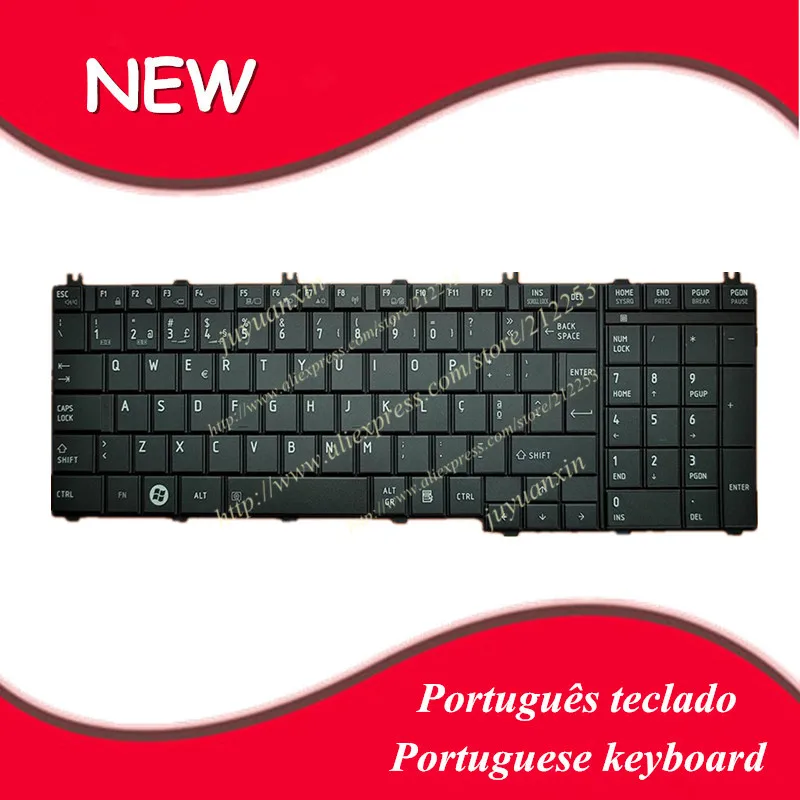 

Portuguese keyboard For toshiba Satellite C650 C655 C655D C660 C670 L675 L750 L755 L670 L650 L655 L670 L770 L775 L775D keyboard