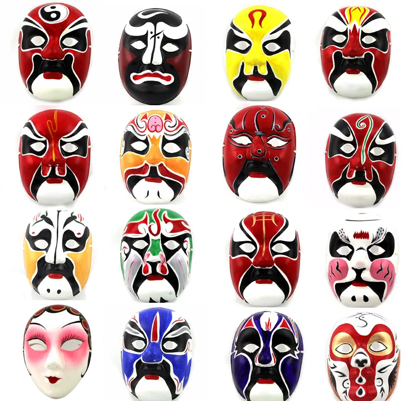 Beijing Peking Opera Facial Mask Decorative Mask Chinese Traditional