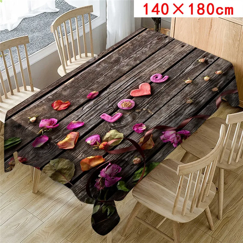 Wedding Valentine's Day romantic 3D tablecloth table cloth Dinner for Family Party Home Decortion 2019 NEW table cloth #5J07 (6)