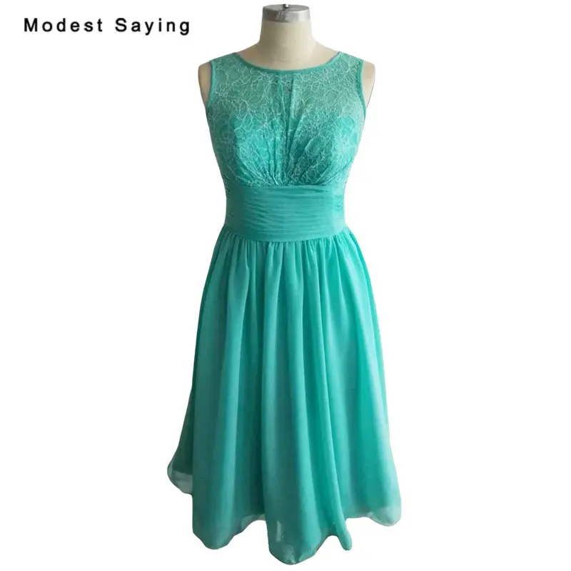 Vestido De Dama De Honor Largo De Gasa Boho Turquesa