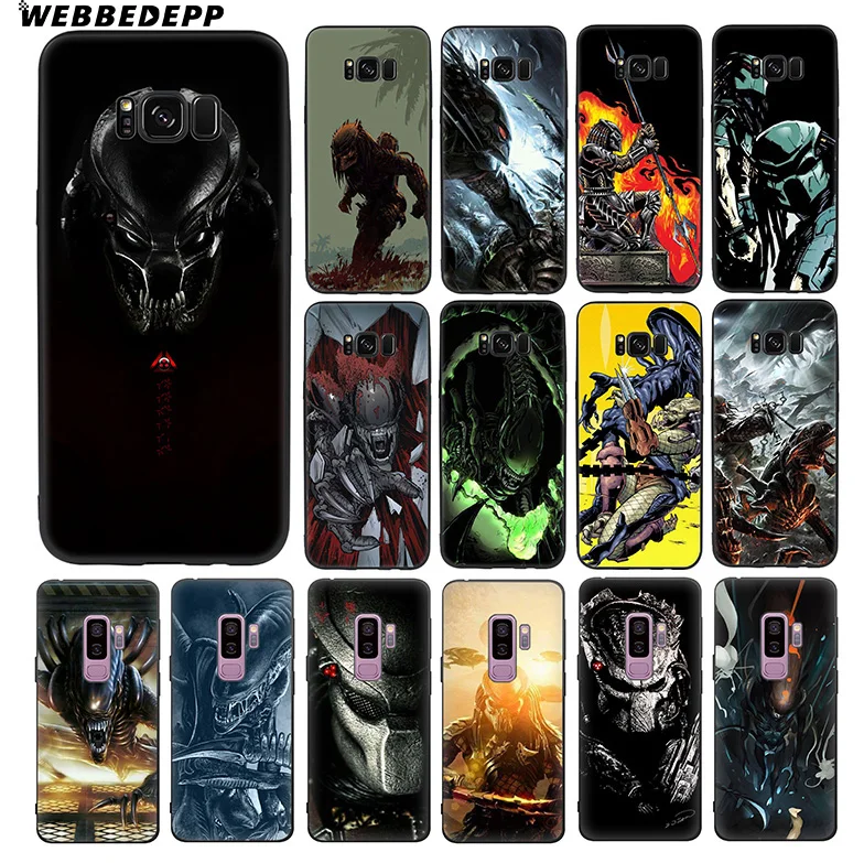 WEBBEDEPP Xenomorph Aliens predator Мягкий ТПУ силиконовый чехол для Samsung Galaxy S10 S10e S9 S8 Plus S7 S6 Edge &amp