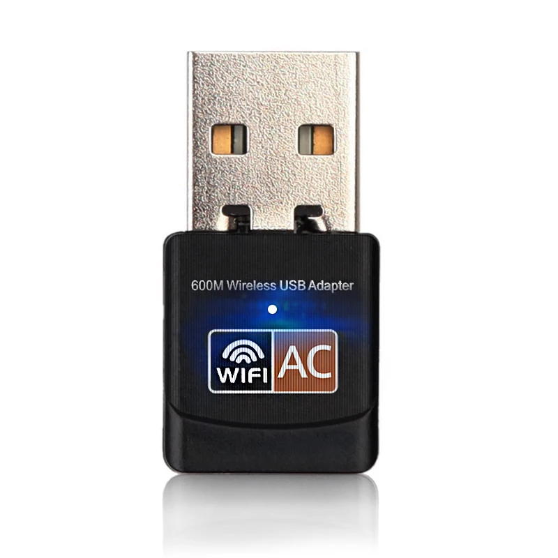 USB wi fi адаптер AC беспроводной wi-fi Ethernet Сетевая карта Двухдиапазонная 2,4G/5G 600 Мбит/с wi fi usb приемник 802.11a/g/n/ac для ПК