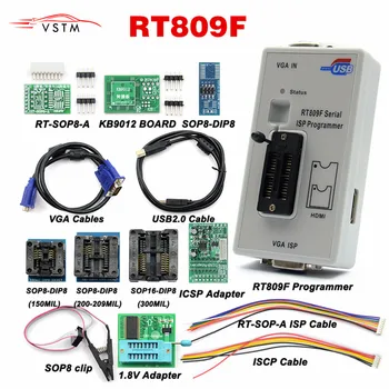 

2020 Newest RT809F ISP Programmer/ RT809 lcd usb programmer Repair Tools 24-25-93 serise IC with 11 adapters