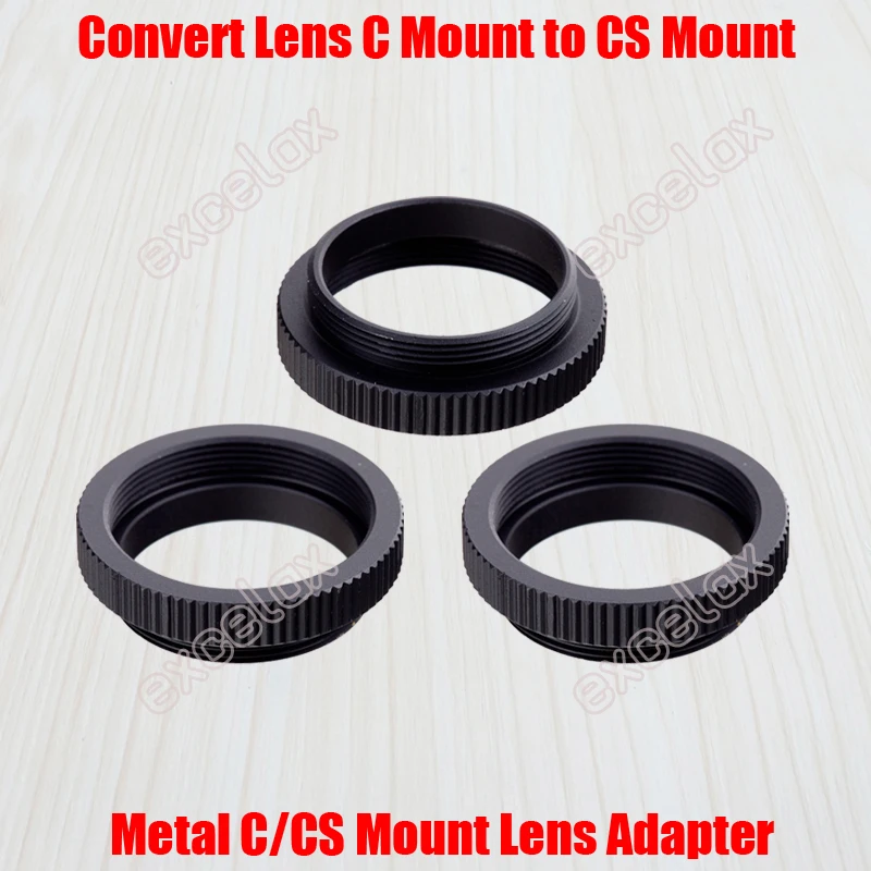 Aluminium Konverter Ring Adapter für Linsenhalterung mit Gewinde C/CS für Überwachungskamera 3PCS Festnight C zum CS Mount Adapter