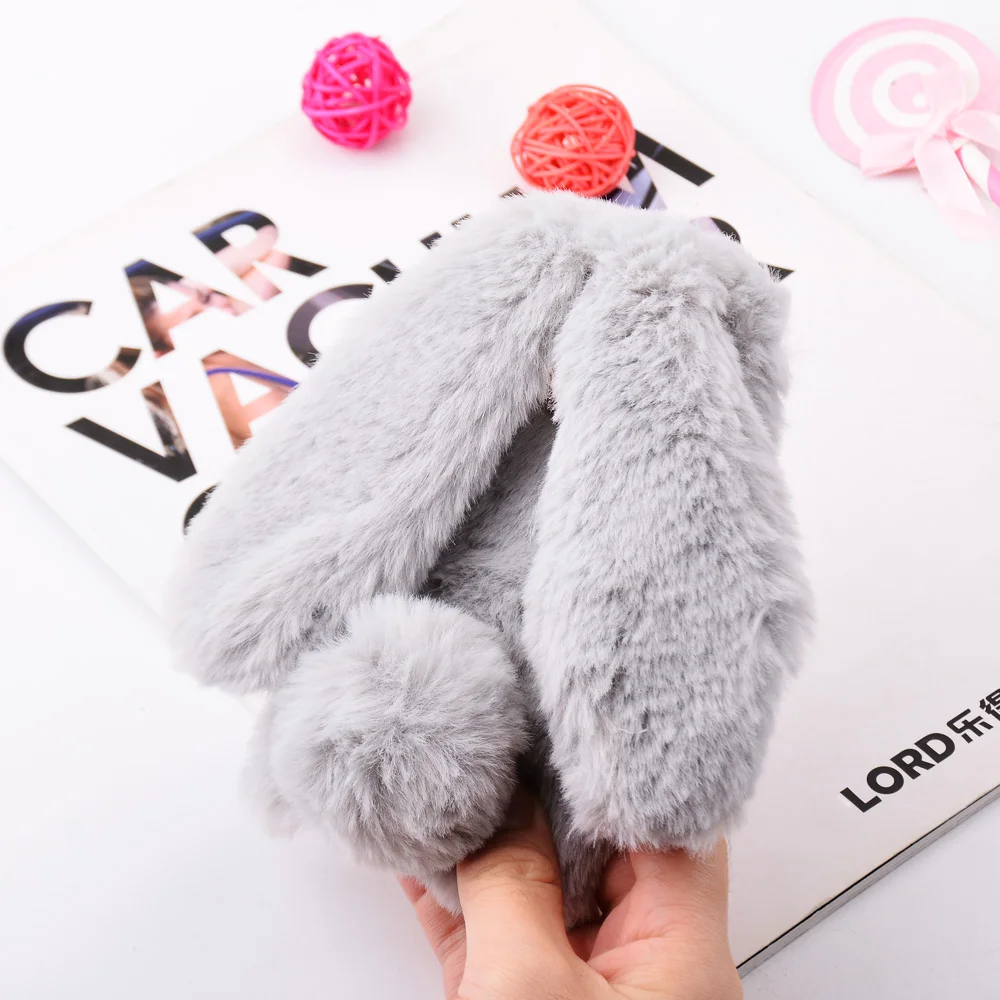 For Xiaomi Redmi Note 5 Case 3D Cute Rabbit Hairy Winter Warm Fluffy Fur Phone Case For Xiaomi Max 3 6X A2 Lite Redmi Note 6 Pro (5)