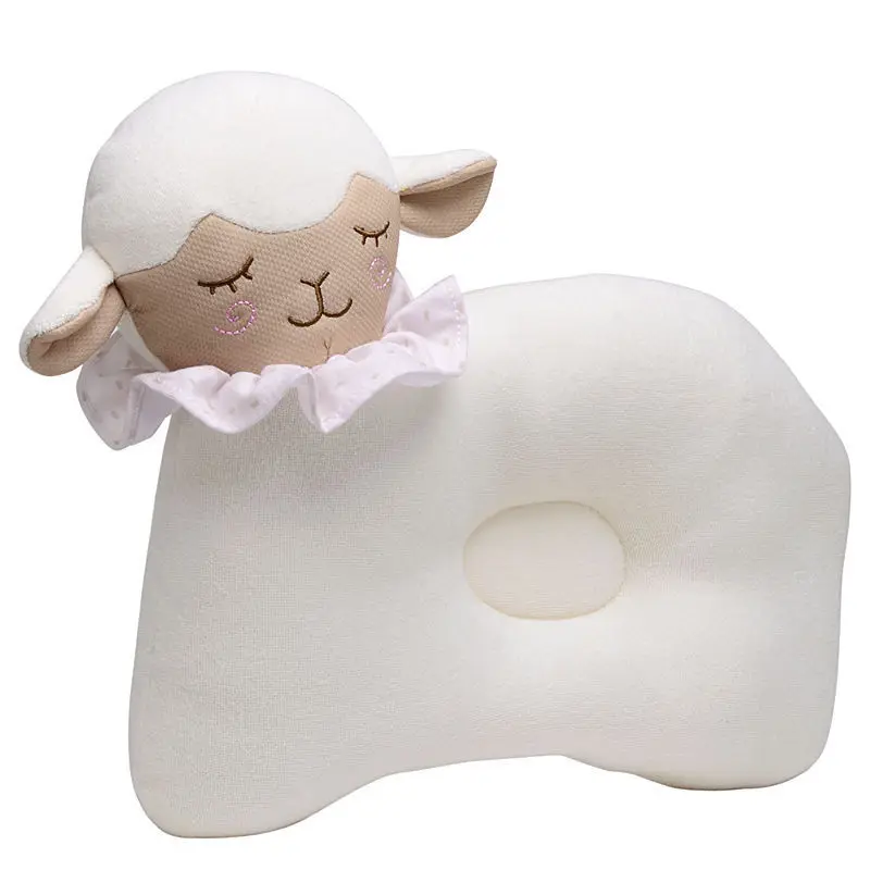 Cute Lamb Baby Head Sponge Support Pillow Bedding Memory Foam Cushion