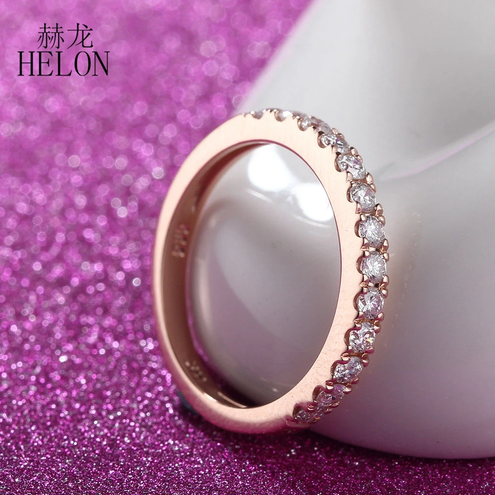 Кольцо HELON из 18 каратного розового золота с натуральными бриллиантами 0 5