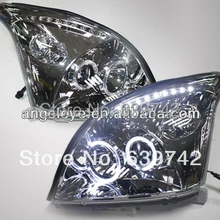 Для Prado FJ120 светодиодный светильник "ангельские глазки" хромированный корпус V1 Тип от 2003 до 2008 лет