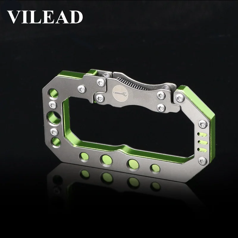 

VILEAD Men Steampunk Metal Keychain Carabiner Cool Mechanical Style EDC Upscale Keyring Gift Fashion Accessories Quickdraws