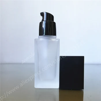 

50pcs /lot 30ml Glass Perfume Bottle, Portable Empty Refillable Bottle, Frosted Glass Pump Lotion Perfume Bottle Hot sale