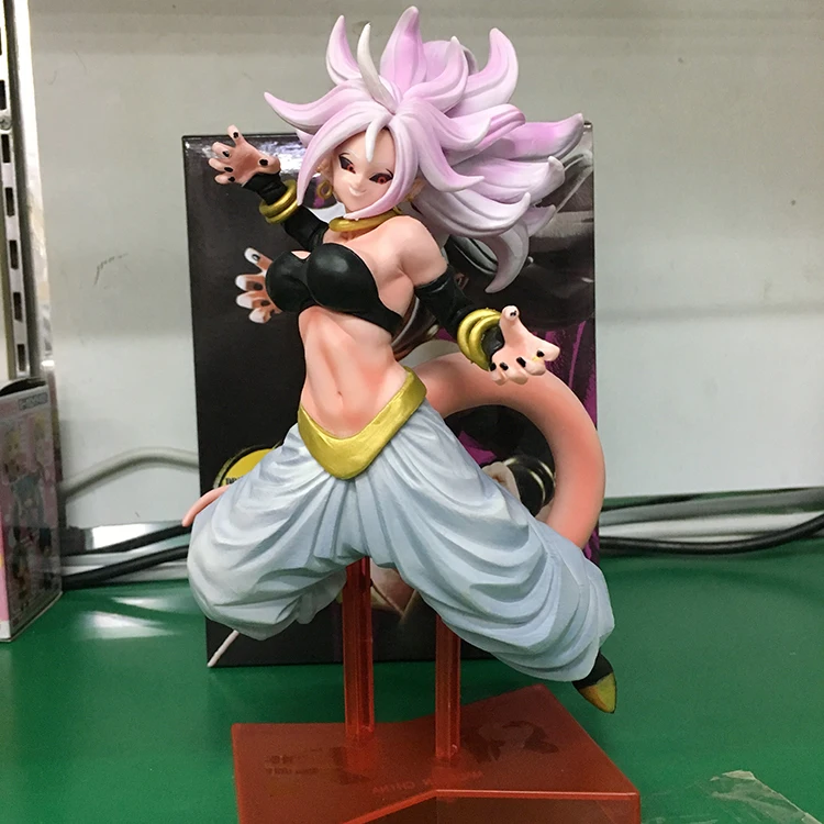 Новая девушка Majin Buu игра аниме Dragon Ball Fighter Z статуя Android NO. 21 розовый боевой фигурка