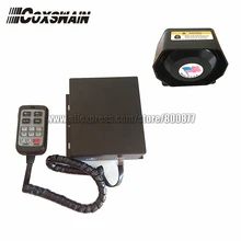 PA-615 200 Вт Автомобильная полицейская сирена с динамиком 200 Вт, 10 звуков с микрофоном, усилитель безопасности системы PA(Сирена+ динамик