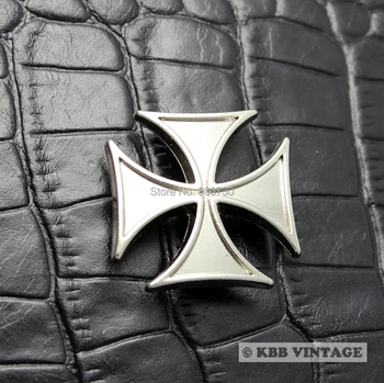 

50pc Metal Silver Concho Maltese Cross Concho Leathercraft