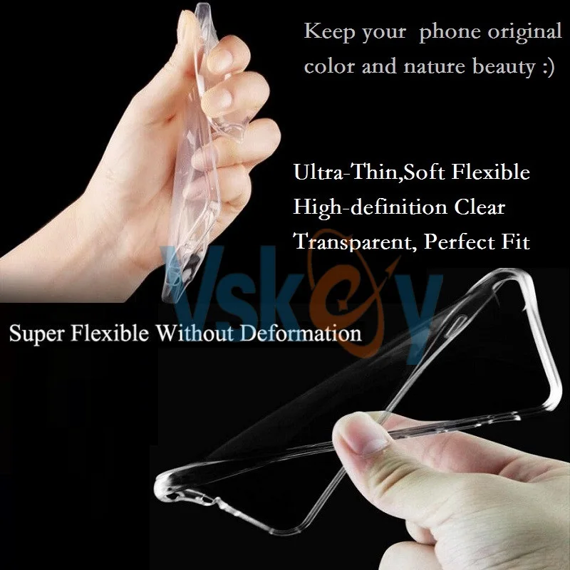 100PCS TPU Clear Phone Cases for Samsung Galaxy