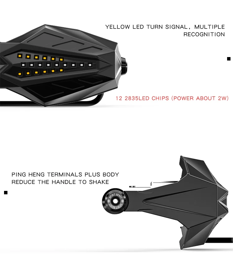 SPIRIT BEAST мотоцикл Handguard перегородка водонепроницаемый ветрозащитный мотокросса защита универсальная защита рук с светодиодный светильник