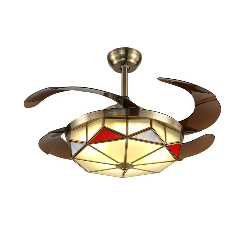 

36w 220V Ceiling Fan Lights High Power Remote Control 3 Colors Fan Lamp Indoor Decor Living Room Tricolor Ceiling Light