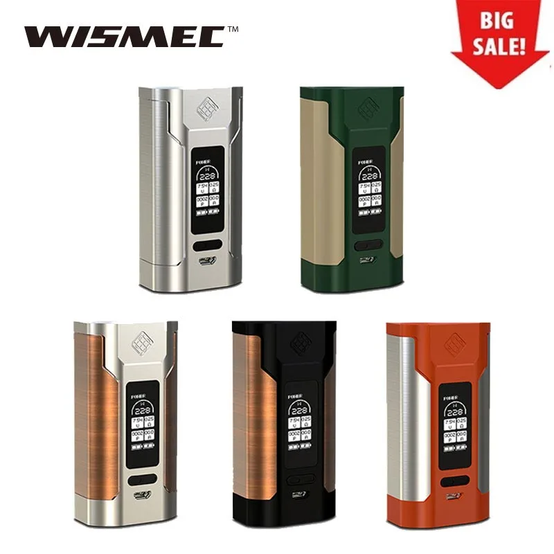 228W wismec Predator 228 TC MOD Fit Elabo Tank Питание от 2x18650 батареи не входит в комплект vape Box Mod Predator 228W Vs Drag 2 mod