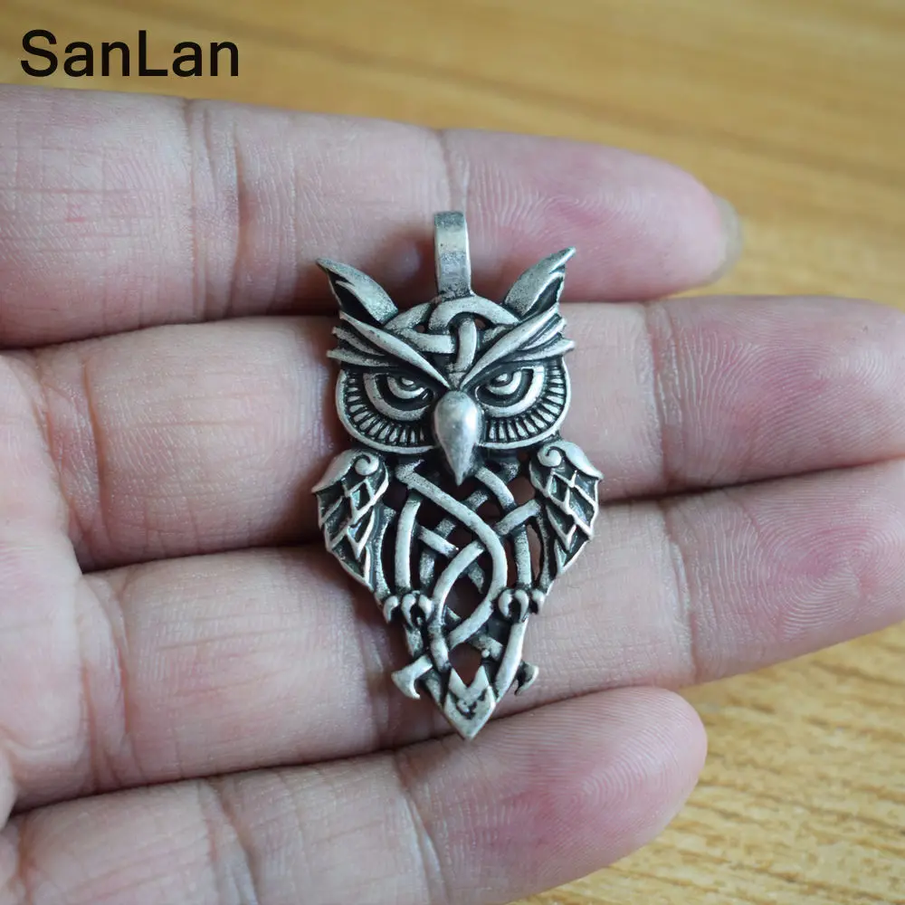 Винтажная подвеска в виде совы SanLan|owl pendant|owl necklacebrand necklace |
