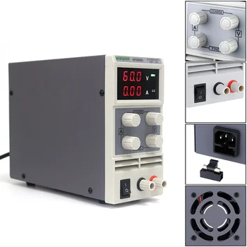 

KPS605D 60V 5A Single Channel Adjustable SMPS Digital 0.1V 0.01A DC Power Supply