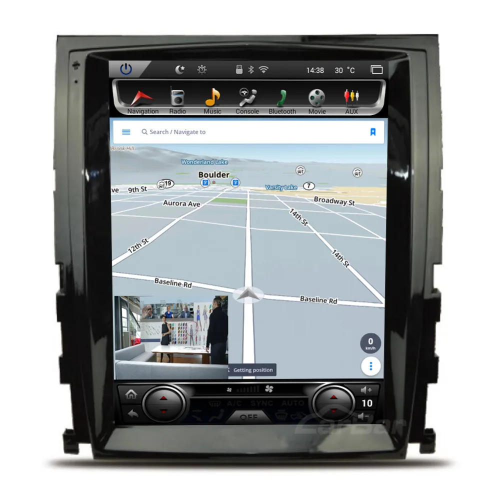 Top 10.4" Vertical Huge Screen 1024*768 Android Car DVD GPS Navigation Radio Player for Cadillac SLS 2007-2012 ROM 2GB Flash 32GB 4