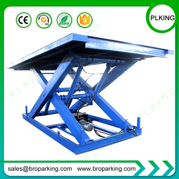 

Vertical customized warehouse use double scissor lift table car lift
