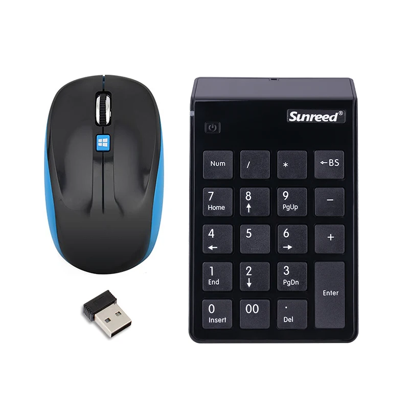 2 IN 1 wireless muneric keypad &optical mouse combos keypad 2.4G Mini