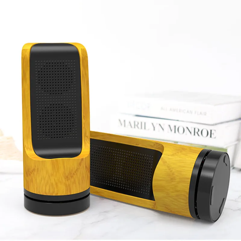 CYBORIS Bamboo ночник Bluetooth динамик с 3 регулируемая светодиодная лампа AUX-in/TWS поддерживается для дома АУДИО вечерние спальни 2 шт - Цвет: 2 Pcs