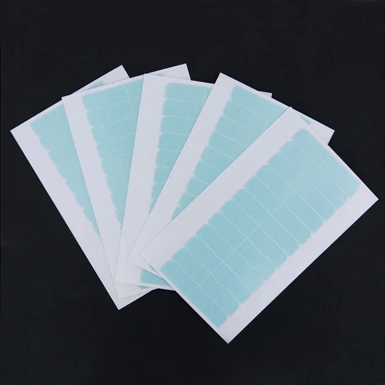 2 Sheets/ 24pcs Hair Tape Adhesive Glue 4cm*0.8cm Double Side Tape Waterproof For Lace Wig Hair Extension Tool