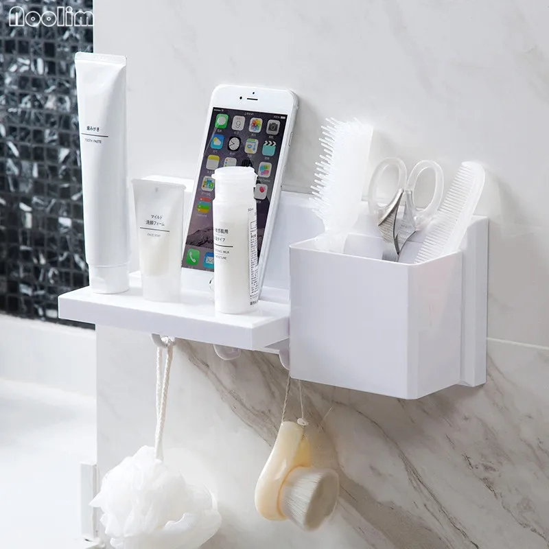 NOOLIM Wall Mounted Bathroom Shelf Shampoo Shelves ...