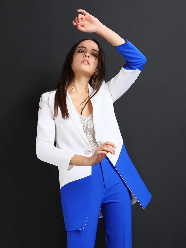 High quality women suits pants suit Work Pant Suits OL 2 Piece Set for Women Business interview uniform Blazer and Pencil Pant
