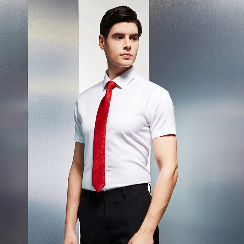 Новое поступление модные 7 см свадебные галстуки для мужчин искусственный шелк жаккард Формальные Деловые вечерние галстуки винно-красные галстуки с подарочной коробкой