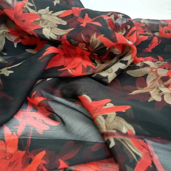 

Big Deal Crepe Chiffon Dress Fabric Silk Chiffon Fabric Breathable Skirt Sewing Fabric Light Soft Fabric Qualified 1M