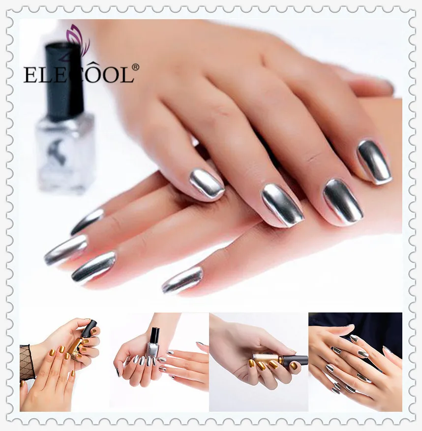 

Nail Polish Mirror Effect Shiny Metallic Lacquer 6ml Nagellak Accessories Vernis Miroir Fashion Base Coat Glitter TSLM1