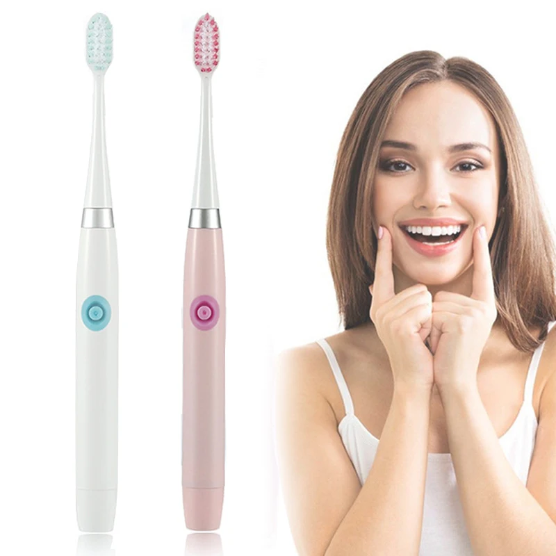 الكهربائية Teethbrush رؤوس فرشاة الاستبدال الكبار بطارية فرشاة أسنان للماء اللاسلكية فرشاة الأسنان النساء الصحية نظافة الفم