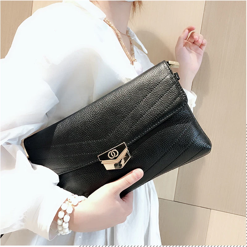 

28*16.5*3 cm, 100% Natural Cowhide Classic Flap Cross body Bag, Women Genuine Leather Messenger Bags, Female Shoulder Bag, A090