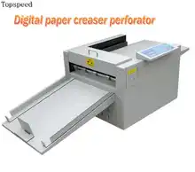 Digital Paper Creasing Machine and Perforating Machine Coated Paper Creaser and Perforator Book spine creasing automatic paper sorting machine high speed shaking machine blow paper remove paper scraps and static electricity