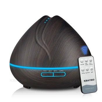 

KEBEIER 400ml Aroma Essential Oil Diffuser Ultrasonic Air Humidifier purifier with Wood Grain LED Lights for Office Home Bedroom