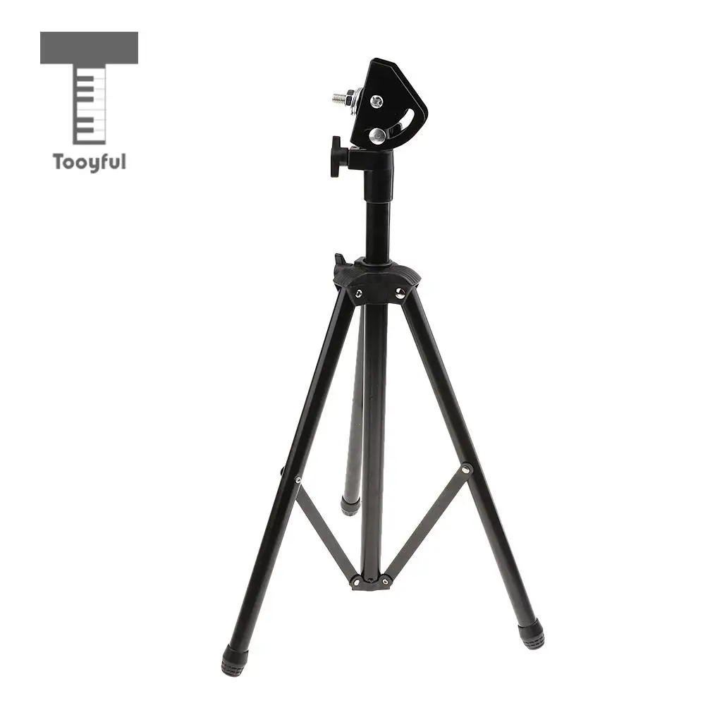 Tooyful Adjustable Metal Tripod Dumb Drum Stand Holder Practice Pad Rack Bracket Support Percussion Accessory