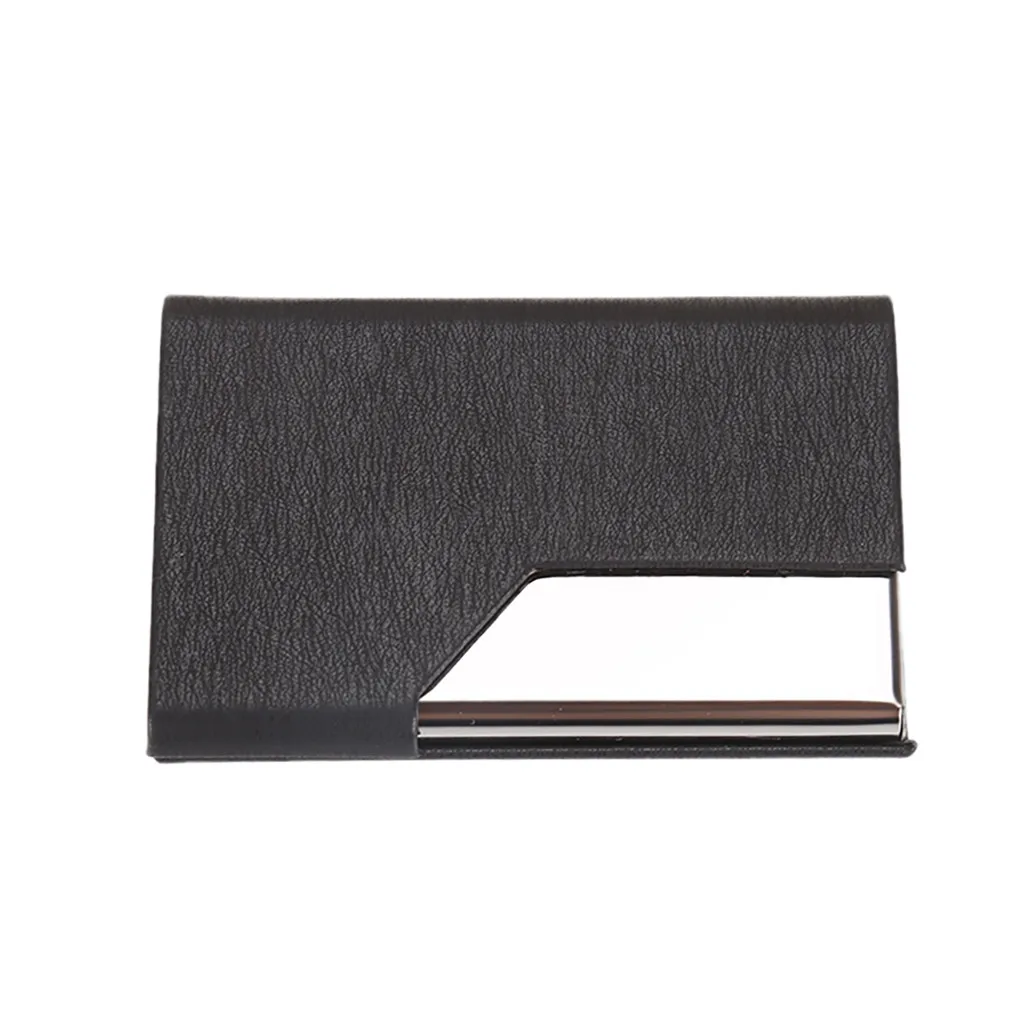 

Wallet For Credit Cards Holder Metal Leather Box Cover Credit Business Multi Card Case Wallet Clutch Purse carteira