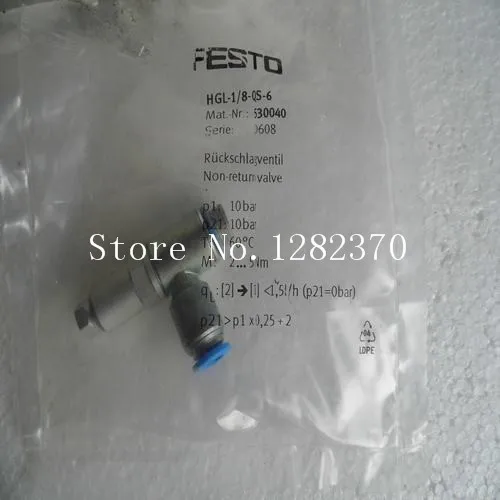 

[SA] новые оригинальные аутентичные специальные продажи фреза газа FESTO HGL-1/8-QS-6 stock 530 040 -- 2 шт./лот