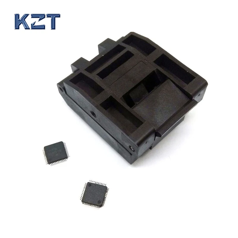 Qfp48 Tqfp48 Lqfp48 Queimar no Soquete Passo 0.5mm ic Corpo Tamanho 7x7mm Fpq 48 0.5 06 Clamshell Tomada Teste Adaptador
