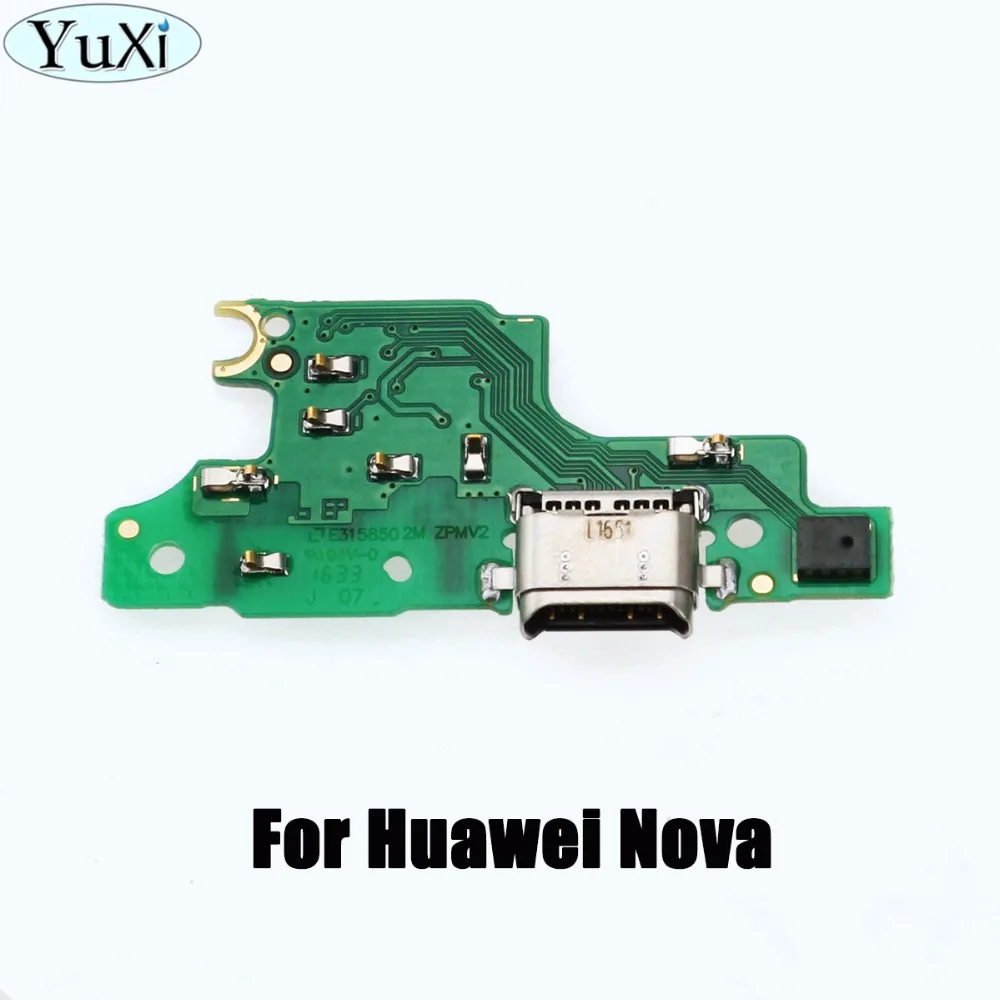 

YuXi 5X USB Charging Flex Cable for HUAWEI Nova 5.0" Charger Dock Port with Microphone Replacement Parts For Huawei Nova Lite